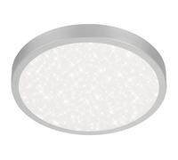 Plafoniera LED Runa 3000 lm bianco neutro Ø 38 cm argento Argento