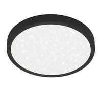 Plafoniera LED Runa 3000 lm bianco neutro Ø 38 cm nero Nero