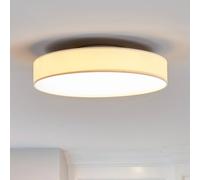 Plafoniera LED Saira di Lindby, Ø 40 cm, bianco, tessuto LINDBY