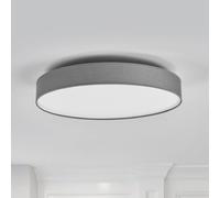 Plafoniera LED Saira di Lindby, Ø 50 cm, grigio, tessuto LINDBY
