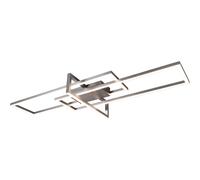 Plafoniera LED Salinas 3900 lm bianco caldo 100x11x40 cm nichel Nichel