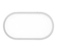 Plafoniera LED Shelly ovale 2500 lm 18x28x9 cm Bianco