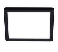 Plafoniera LED Slim 1400 lm bianco neutro 19x19 cm nero Nero