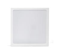 Plafoniera Led slim 24W Bianca Quadrata Bianco caldo 3000K Aigostar