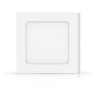 Plafoniera Led slim 6W Bianca Quadrata Bianco freddo 6500K Aigostar