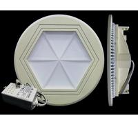 PLAFONIERA LED SMD CIRCOLARE A LUCE RIFLESSA BIANCO CALDO 4100 KELVIN
