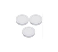 Plafoniera LED Soffitto 12Watt Slim Tonda Alimentatore Incluso 6000K Pezzi 3