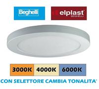 PLAFONIERA LED SOFFITTO 18W 3000-4000-6000K BEGHELLI 71062