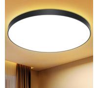 Plafoniera LED Soffitto 24W Lampada da Soffitto 3000K 2000LM Plafoniera Bagno IP44 Impermeabile Rotonda Ø28CM Lampadario LED Moderna Luce Soffitto per Cameretta, Cucina, Soggiorno, Balcone, Corridoio