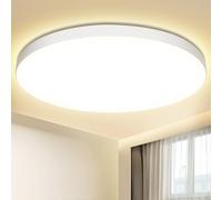 Plafoniera LED Soffitto 24W Lampada da Soffitto 4000K 2000LM Plafoniera Bagno IP44 Impermeabile Ø28CM Rotonda Lampadario LED Moderna Luce Soffitto per Cameretta, Soggiorno, Cucina, Balcone, Corridoio