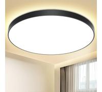 Plafoniera LED Soffitto 24W Lampada da Soffitto 4000K 2000LM Plafoniera Bagno IP44 Impermeabile Rotonda Ø28CM Lampadario LED Moderna Luce Soffitto per Cameretta, Cucina, Soggiorno, Balcone, Corridoio