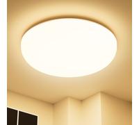 Plafoniera LED Soffitto 36W IP54 Impermeabile, 6500K 4500LM Lampadario Camera da Letto, Lampadario Bagno Moderni, Plafoniera LED Senza Cornice per Bagno, Cucina, Soggiorno, Camera da Letto-3000K