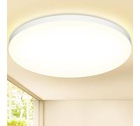 Plafoniera LED Soffitto 36W Lampada da Soffitto 4000K Plafoniera Bagno IP44 Impermeabile Ø37CM Rotonda Lampadario LED Moderna Luce Soffitto per Cameretta, Soggiorno, Cucina, Balcone, Corridoio