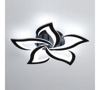 Plafoniera LED Soffitto, 60W 6750LM Lampada Da Soffitto Moderna, Nero Plafoniera