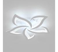 Plafoniera LED Soffitto, 60W Lampada da Soffitto Moderna Creativa A Forma di Petalo, Plafoniera LED in Acrilico Bianco per Soggiorno Camera da Letto Sala da Pranzo Ufficio, Bianco Freddo 6500K, 60CM