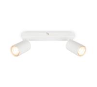 PLAFONIERA LED SOFFITTO GU10 MAX 9W DOPPIO SPOT SOGGIORNO MODERNA DESIGN