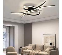 plafoniera led soffitto moderna plafoniera led plafoniera led dimmerabile lampadario soggiorno led nero Adatto per il soggiorno, la camera da letto, lo studio, l'ufficio, l'illuminazione decorativa