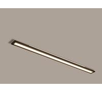 Plafoniera Led Soffitto Moderna Rettangolare Plafoniere da ufficio Lampadario LED Soffitto Da Salotto Apparecchio Da Soffitto Acryl Luce Luci soffitt (Dimmable,120CM-55W Nero)