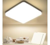 Plafoniera LED Soffitto Quadrata 20W [2 Pezzi], Lampada da Soffitto Moderno 4000K 2000LM Plafoniera Bagno IP44 Impermeabile Lampadario LED Luce Soffitto per Camera da Letto, Cucina, Soggiorno, Balcone