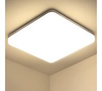 Plafoniera LED Soffitto Quadrata 20W, Lampada Da Soffitto LED Moderno 4000K 2000