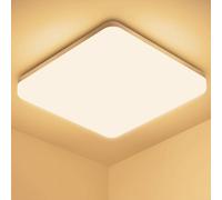 Plafoniera LED Soffitto Quadrata 20W, Lampada da Soffitto Moderno 3000K 2000LM Plafoniera Bagno IP44 Impermeabile Lampadario LED Luce Soffitto per Ufficio, Camera da Letto, Cucina, Soggiorno, Balcone