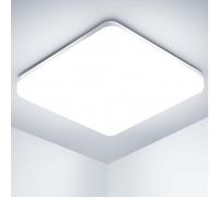 Ouila Plafoniera LED da Soffitto Quadrata 20W 6500K 2000LM IP44 Impermeabile
