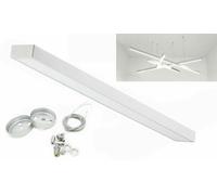 PLAFONIERA LED SOSPESA BARRA SOFFITTO SMD 48W LUCE FREDDA NATURALE 120 x 7 CM