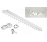 PLAFONIERA LED SOSPESA BARRA SOFFITTO SMD 48W LUCE FREDDA NATURALE 120 x 7 CM