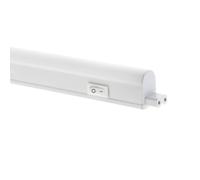 Plafoniera LED T5 con Pulsante Interruttore ON/OFF Luce Bianco IP20 - CONFEZIONE: 1 pz., Temperatura colore Lampada: 4000K Bianco Naturale, Potenza: 13W