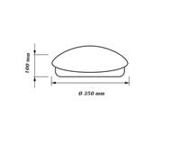 Plafoniera LED Tonda con Switch 3 Colori 18W 24W 36W 3000K-6500K IP20 Moserno [EEK: E]