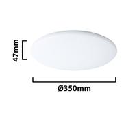 Plafoniera led tonda Luce da Soffitto Circolare Interno esterno ip54 tricolor [EEK: A+]