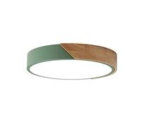 Plafoniera LED tricromatica tonda dimmerabile da incasso,verde,30 cm