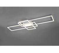 TRIO, Plafoniera, Irvine incl. 1 x LED,SMD,60,0 Watt,3000-6500K,7100 Lm. Finitura: Metallo, bianco opaco L:105,0cm, L:42,0cm, A:6,5cm Comando a distanza,