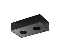 Plafoniera LED Ultrasottile a Doppia Testa da 24 W per Interni, ad Alta luminosità, antiriflesso, COB, faretti nordici 3000 K/4000 K, AC111-240 V, attacchi Neri
