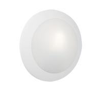 Plafoniera LED Umberta 2xE27 IP66 Bianca Opale ⌀350mm - Fumagalli