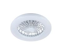 Plafoniera led ventilatore d 48cm led da 45w motore da 25w con telecomando