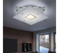 Plafoniera LED Vetro Lampada di Cristallo Quadrati da Soggiorno