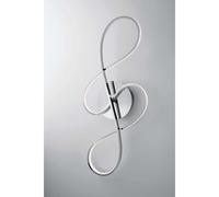 Plafoniera LED Violino 4740lm 3000K 80x34x8 cm Cromato