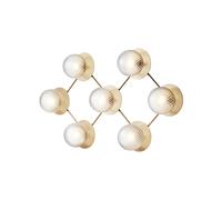 Plafoniera Liila 7 Ottica Trasparente