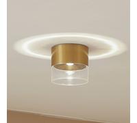 Plafoniera Lindby Dalila, oro, Ø 10 cm, alluminio LINDBY