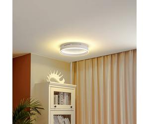 Plafoniera Lindby LED Yasmen, bianco, metallo, dimmerabile a 3 livelli LINDBY