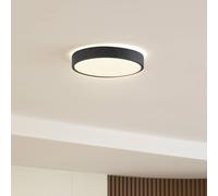 Plafoniera Lindby Manala, grigio cemento, RGB, CCT, telecomando LINDBY