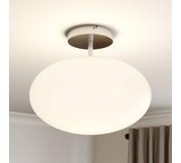 Lindby Plafoniera 'Sonika' dimmerabile (Moderno) colore Argento, in Metallo ad es. Soggiorno & Sala da pranzo (1 luce, E27) plafoniera, lampada