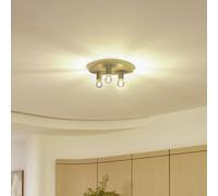Plafoniera Lindby Tommen, crema/verde, ferro, 35 x 37,2 cm LINDBY