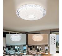 Plafoniera Luce Lampada Kristallleuchte Smart LED Sterneneffekt Telecomando Cct
