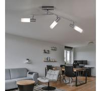 Plafoniera Luce Lampada Spot Regolabile Bianco Caldo LED Vetro L 51,5cm [EEK: F]