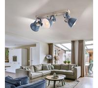 Plafoniera Luce Lampada Wood Retrò Lampada Spot Regolabile Luci Soggiorno [EEK: Non valutato]