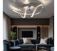 Plafoniera Luce Sala da Pranzo Cromo LED Kristallleuchte Semplicemente Dim