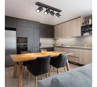 Plafoniera Luce Sala da Pranzo Lampada da Cucina Mobile 4 Fiamma 53 CM [EEK: Inaditato]