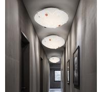 Plafoniera Luce Sala da Pranzo Pietre Decorative Opale Argento LED 3er Set